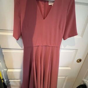 Gal Meets Glam Dusty Rose Long Sleeve Dress